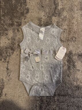 NWT Baby Ganz Girl Lace One-Piece Bodysuit